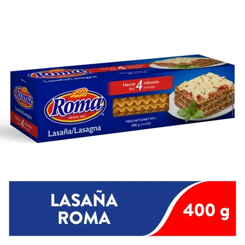 Pasta De Trigo Roma Lasagna - 400 g