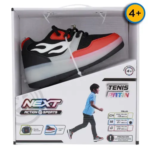 Tenis patín con luces Next