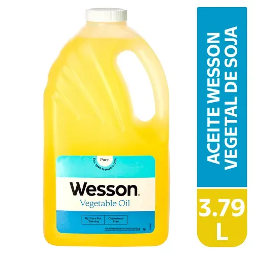 Aceite Wesson vegetal de soya - 3.79 L