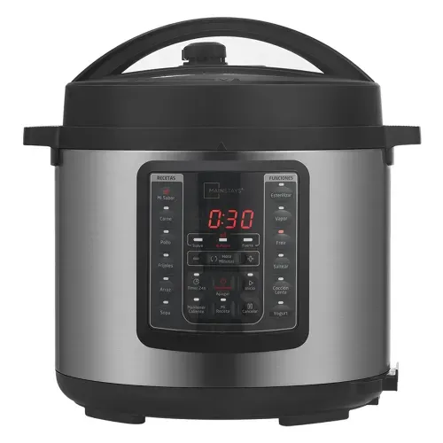 Olla multifuncional Mainstays con capacidad de 6 L